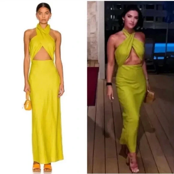 Women's Simon Miller Green Dress Size L - Picture 1 of 11